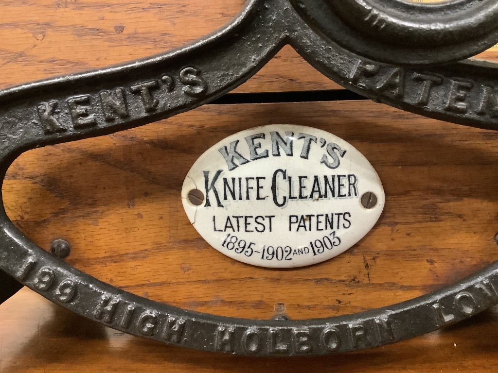 A Victorian Kent Patent knife cleaner, height 50cm